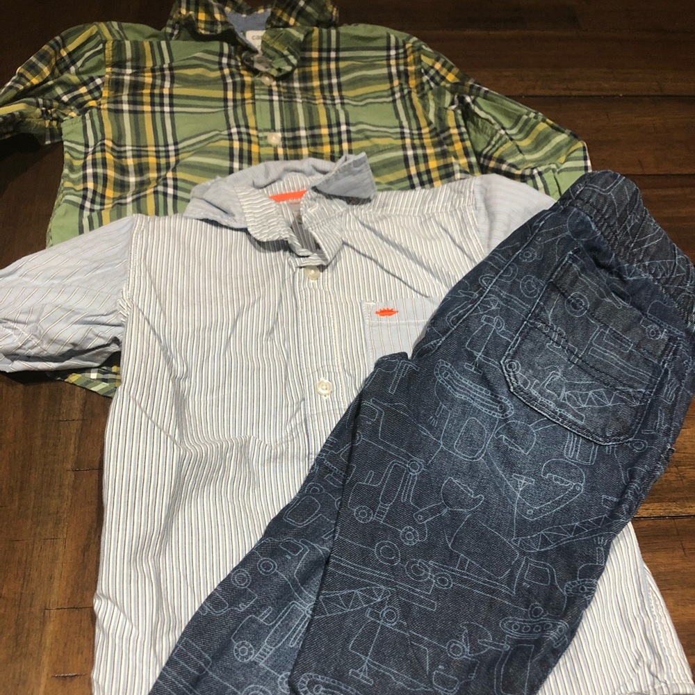 3 piece Carter’s toddler size 4T shirt/jeans set